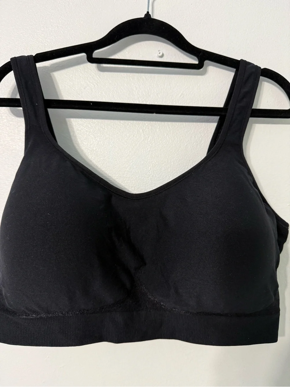 Truekind Everyday Comfort Black Seamless Support Bra 4XL